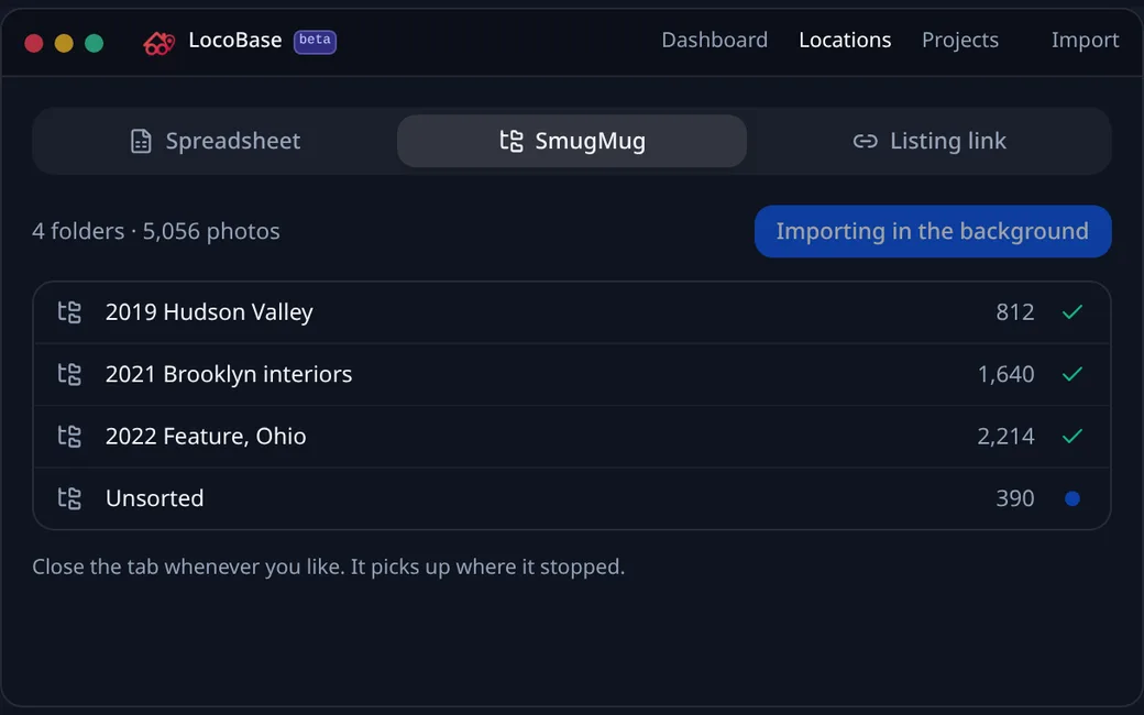 SmugMug, whole galleries
