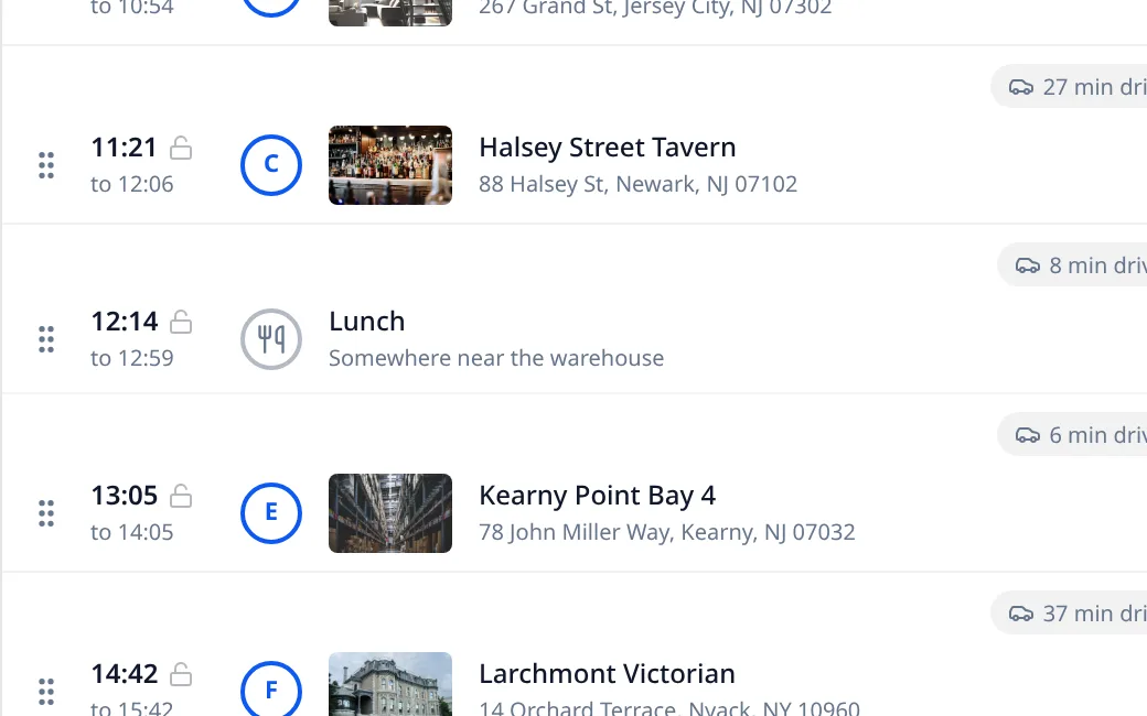 Stops that are not locations